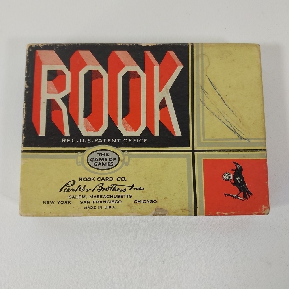 Vintage 1943 Rook Card Game by Parker Brothers Incomplete